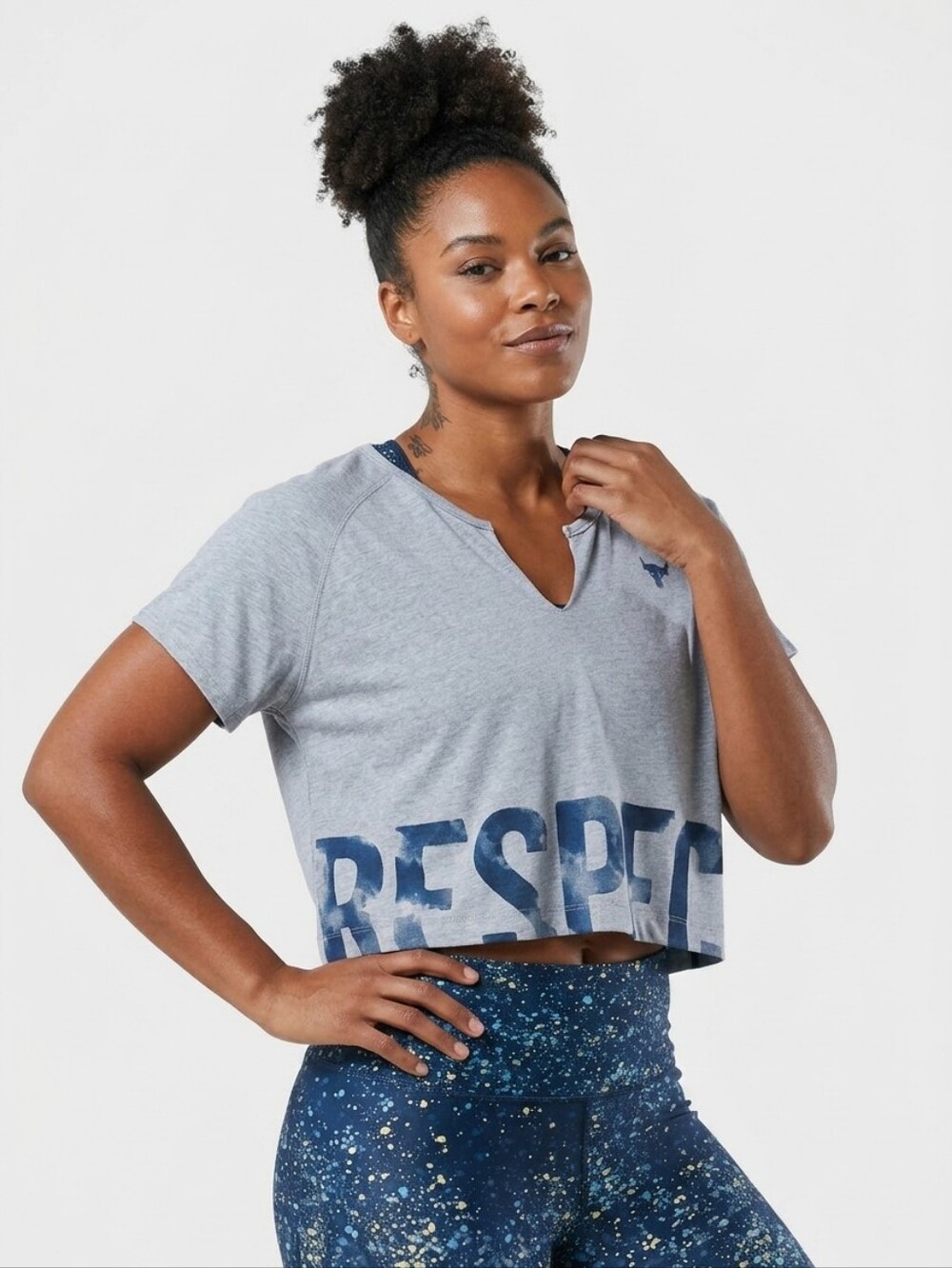 Under Armour Project Rock Respect Cropped Top